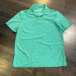 Izod Golf Green Polo Shirt Large L EUC